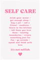 Picture of Pink Self Care _GroupedProduct_Rectangle_Portrait_Unframed_Print_Only_