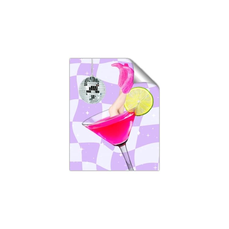 Picture of Disco Martini _GroupedProduct_Rectangle_Portrait_Unframed_Print_Only_