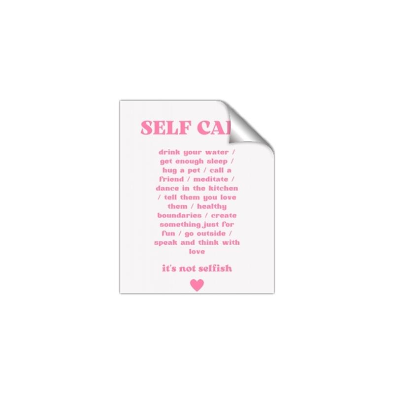 Picture of Pink Self Care _GroupedProduct_Rectangle_Portrait_Unframed_Print_Only_