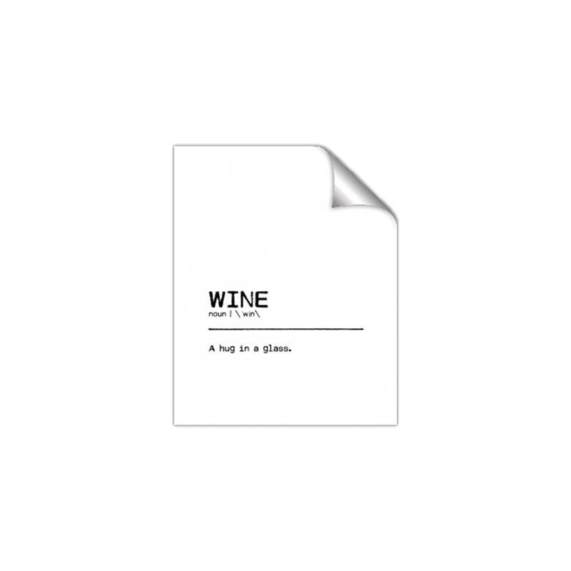 Picture of Quote Wine Hug _GroupedProduct_Rectangle_Portrait_Unframed_Print_Only_