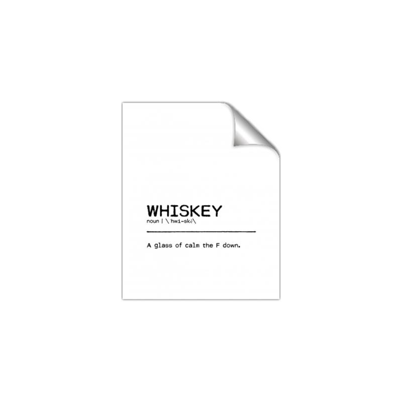 Picture of Quote Whiskey Censored _GroupedProduct_Rectangle_Portrait_Unframed_Print_Only_