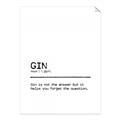 Picture of Quote Gin Question _GroupedProduct_Rectangle_Portrait_Unframed_Print_Only_