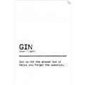 Picture of Quote Gin Question _GroupedProduct_Rectangle_Portrait_Unframed_Print_Only_