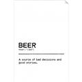 Picture of Quote Beer Stories _GroupedProduct_Rectangle_Portrait_Unframed_Print_Only_