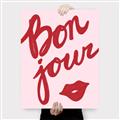 Picture of Red Bonjour Lip _GroupedProduct_Rectangle_Portrait_Canvas_