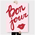 Picture of Red Bonjour Lip _GroupedProduct_Rectangle_Portrait_Canvas_