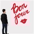 Picture of Red Bonjour Lip _GroupedProduct_Rectangle_Portrait_Canvas_