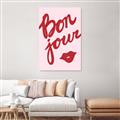 Picture of Red Bonjour Lip _GroupedProduct_Rectangle_Portrait_Canvas_