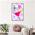 Picture of Disco Martini _GroupedProduct_Rectangle_Portrait_Canvas_Framed_