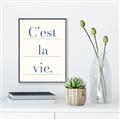 Picture of C'est La Vie II _GroupedProduct_Rectangle_Portrait_Canvas_Framed_