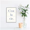 Picture of C'est La Vie II _GroupedProduct_Rectangle_Portrait_Canvas_Framed_