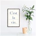 Picture of C'est La Vie II _GroupedProduct_Rectangle_Portrait_Canvas_Framed_