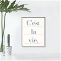 Picture of C'est La Vie II _GroupedProduct_Rectangle_Portrait_Canvas_Framed_
