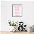 Picture of Pink Self Care _GroupedProduct_Rectangle_Portrait_Canvas_Framed_