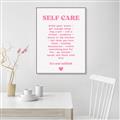 Picture of Pink Self Care _GroupedProduct_Rectangle_Portrait_Canvas_Framed_