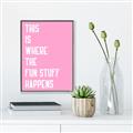 Picture of Fun Stuff Happens _GroupedProduct_Rectangle_Portrait_Canvas_Framed_