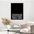 Picture of Coffee or Vodka _GroupedProduct_Rectangle_Portrait_Canvas_Framed_