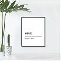 Picture of Quote Wine Hug _GroupedProduct_Rectangle_Portrait_Canvas_Framed_