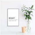 Picture of Quote Whiskey Censored _GroupedProduct_Rectangle_Portrait_Canvas_Framed_