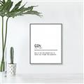Picture of Quote Gin Question _GroupedProduct_Rectangle_Portrait_Canvas_Framed_