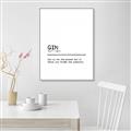 Picture of Quote Gin Question _GroupedProduct_Rectangle_Portrait_Canvas_Framed_