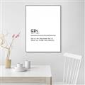 Picture of Quote Gin Question _GroupedProduct_Rectangle_Portrait_Canvas_Framed_