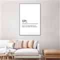 Picture of Quote Gin Question _GroupedProduct_Rectangle_Portrait_Canvas_Framed_