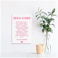 Picture of Pink Self Care _GroupedProduct_Rectangle_Portrait_Unframed_Print_Only_