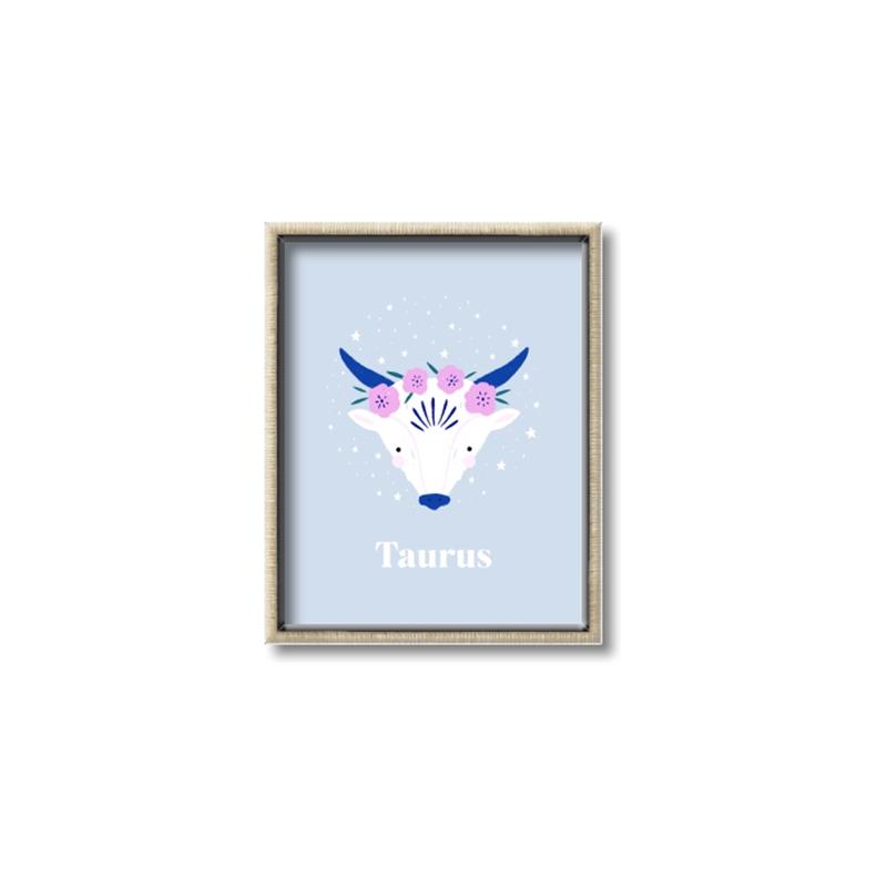 Picture of Kids Taurus Zodiac _GroupedProduct_Rectangle_Portrait_Canvas_Framed_
