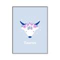 Picture of Kids Taurus Zodiac _GroupedProduct_Rectangle_Portrait_Canvas_Framed_