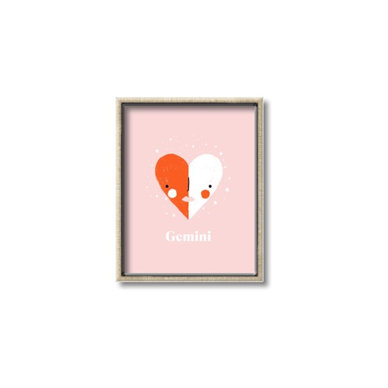 Picture of Kids Gemini Zodiac _GroupedProduct_Rectangle_Portrait_Canvas_Framed_