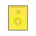 Picture of Leo Zodiac Print Art _GroupedProduct_Rectangle_Portrait_Canvas_Framed_