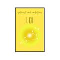 Picture of Leo Zodiac Print Art _GroupedProduct_Rectangle_Portrait_Canvas_Framed_