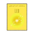 Picture of Leo Zodiac Print Art _GroupedProduct_Rectangle_Portrait_Canvas_Framed_