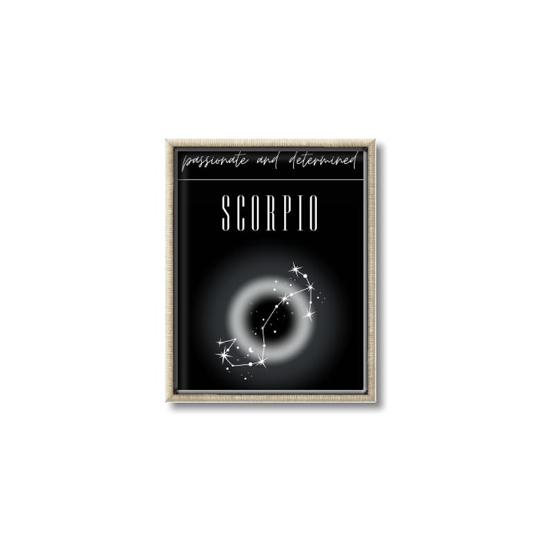 Picture of Scorpio Zodiac Print Art _GroupedProduct_Rectangle_Portrait_Canvas_Framed_