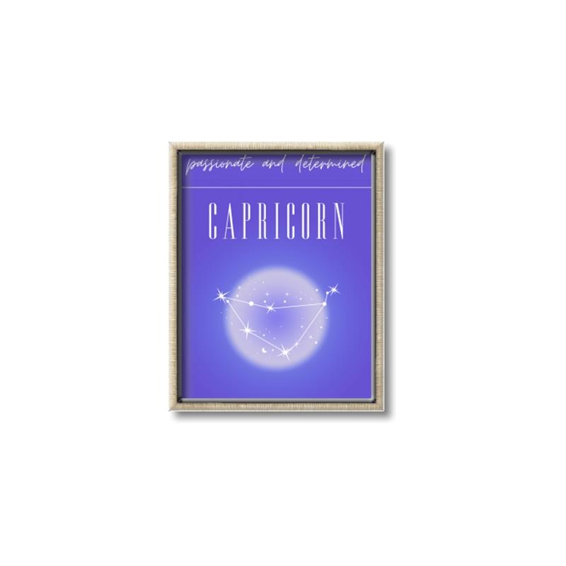 Picture of Capricorn Zodiac Print Art _GroupedProduct_Rectangle_Portrait_Canvas_Framed_
