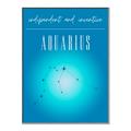 Picture of Aquarius Zodiac Print Art _GroupedProduct_Rectangle_Portrait_Canvas_Framed_