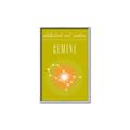Picture of Gemini Zodiac Print Art _GroupedProduct_Rectangle_Portrait_Canvas_Framed_