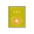 Picture of Gemini Zodiac Print Art _GroupedProduct_Rectangle_Portrait_Canvas_Framed_