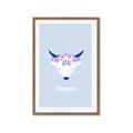 Picture of Kids Taurus Zodiac _GroupedProduct_Rectangle_Portrait_Framed_Matted_