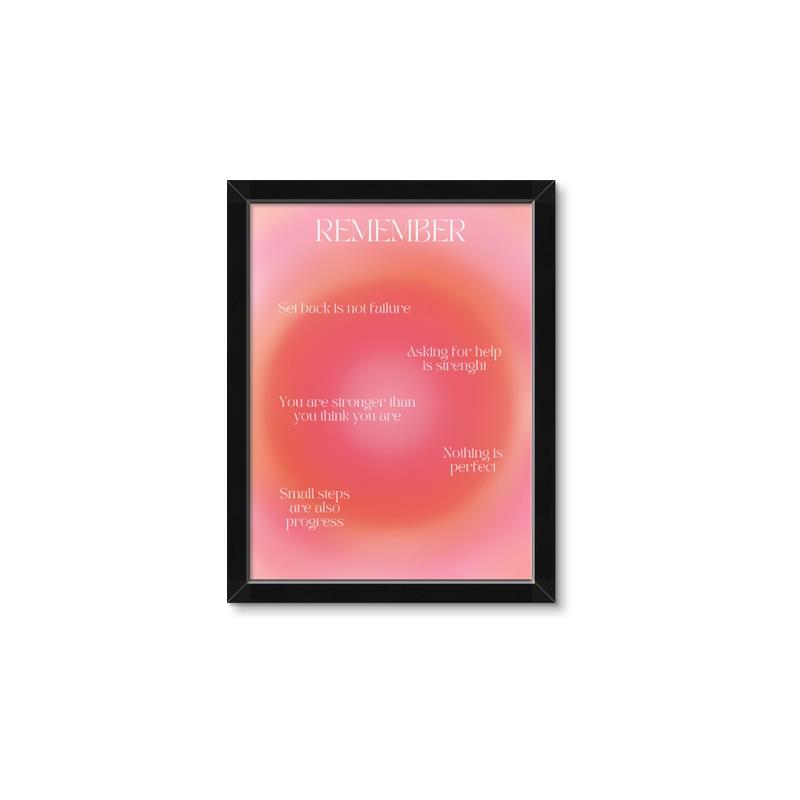 Picture of Motivational Aura Poster _GroupedProduct_Rectangle_Portrait_Framed_Matted_