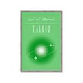 Picture of Taurus Zodiac Print Art _GroupedProduct_Rectangle_Portrait_Framed_Matted_