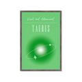 Picture of Taurus Zodiac Print Art _GroupedProduct_Rectangle_Portrait_Framed_Matted_