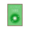 Picture of Taurus Zodiac Print Art _GroupedProduct_Rectangle_Portrait_Framed_Matted_