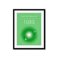 Picture of Taurus Zodiac Print Art _GroupedProduct_Rectangle_Portrait_Framed_Matted_