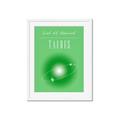 Picture of Taurus Zodiac Print Art _GroupedProduct_Rectangle_Portrait_Framed_Matted_