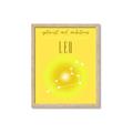 Picture of Leo Zodiac Print Art _GroupedProduct_Rectangle_Portrait_Framed_Matted_