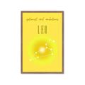 Picture of Leo Zodiac Print Art _GroupedProduct_Rectangle_Portrait_Framed_Matted_