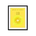Picture of Leo Zodiac Print Art _GroupedProduct_Rectangle_Portrait_Framed_Matted_