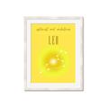 Picture of Leo Zodiac Print Art _GroupedProduct_Rectangle_Portrait_Framed_Matted_